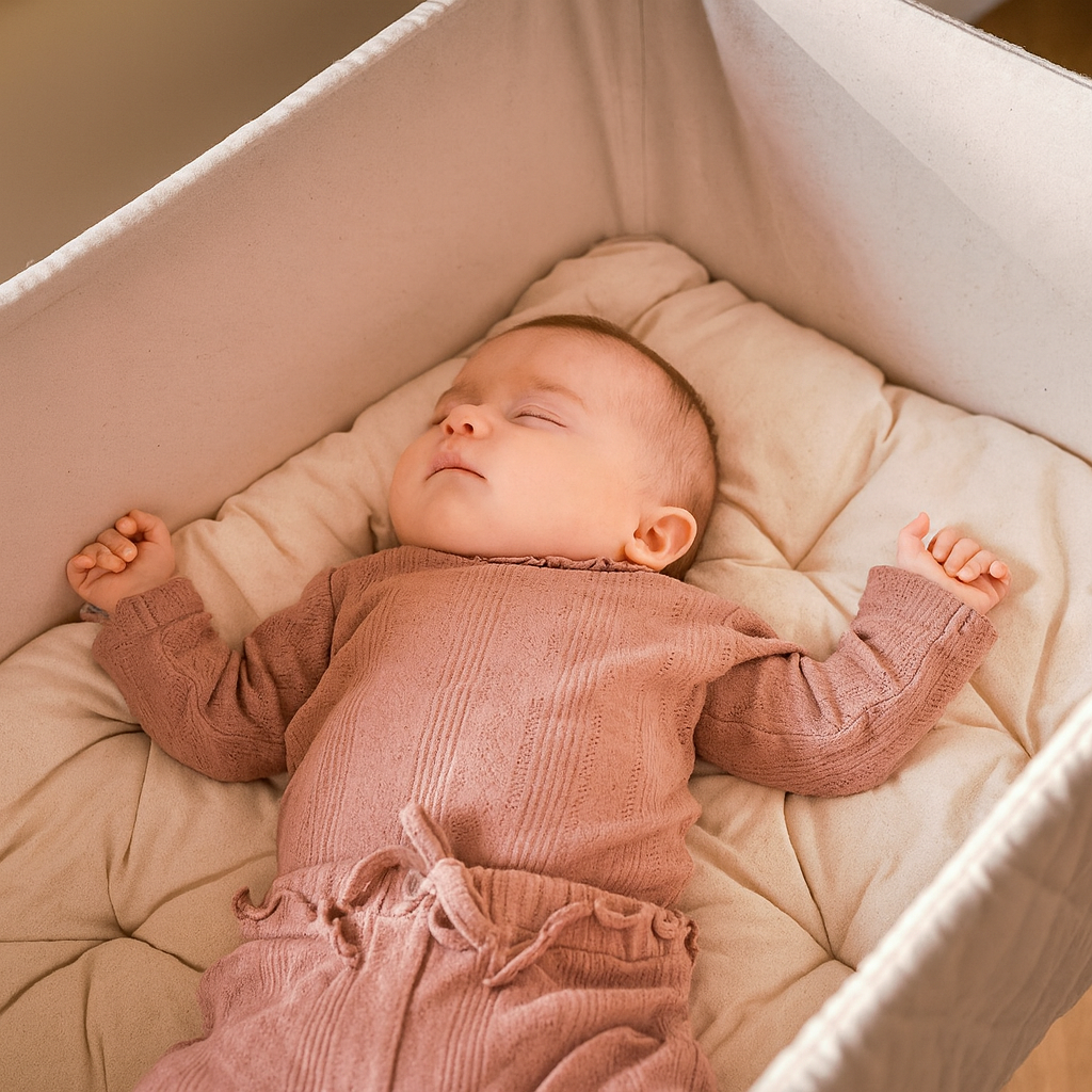 Cradle with foam mattress - Nature